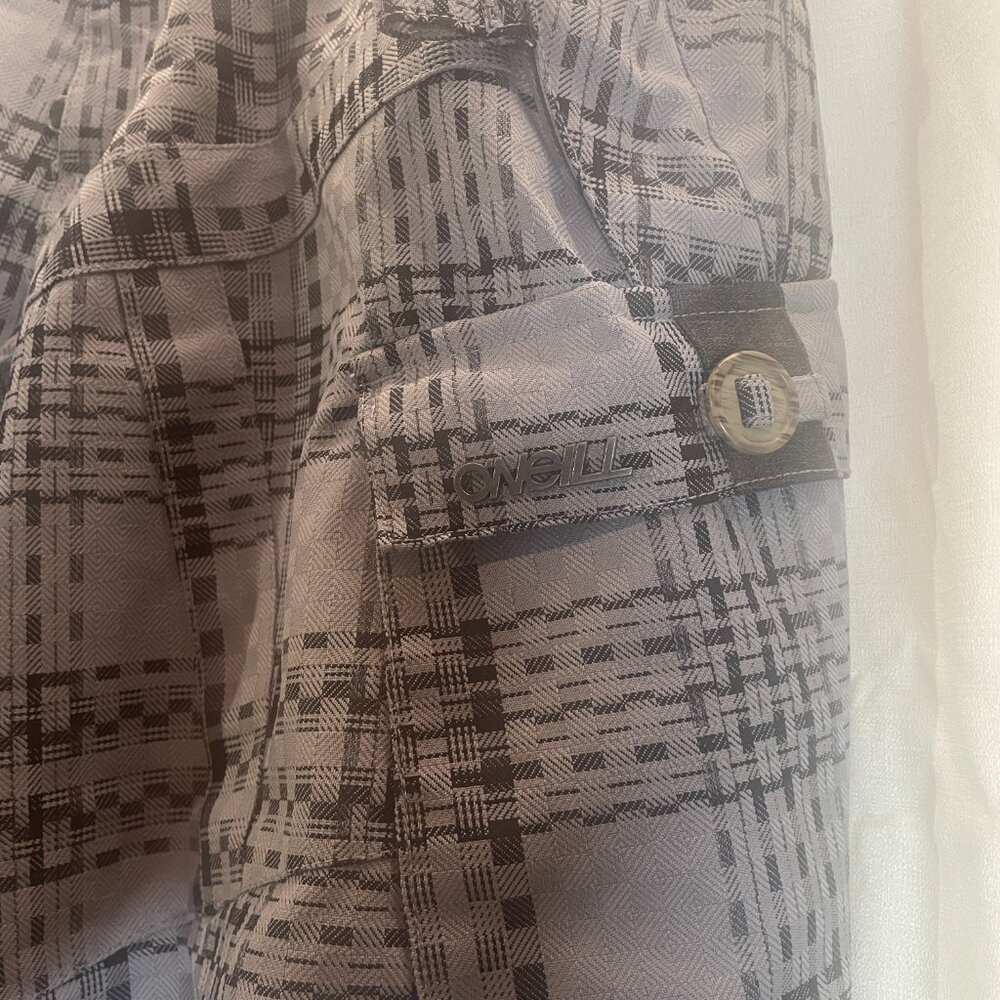 PA7011- O’Neill Freedom Series Snow Pants  Ultratech 5000  Gray Plaid Medium - Picture 7 of 10